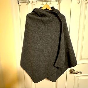 Muji women size S-M grey wool cloak